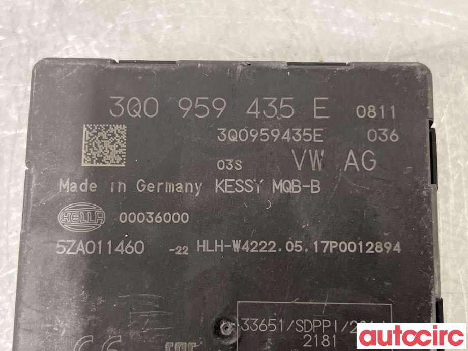 Styreenhet nøkkelfri/keyless til Škoda Kodiaq 2017-->> (SKODA|3Q0959435E|5ZA011460-22|3Q0959435Q)