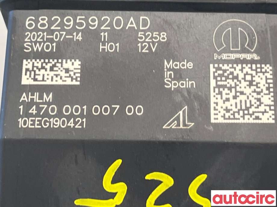 Styreenhet diverse til Jeep Wrangler 2007-->> (Type III) (JEEP|68295920AD)