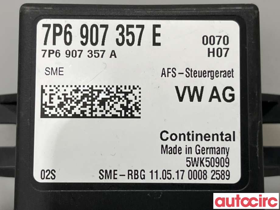 Styreenhet xenon/ballast til Škoda Kodiaq 2017-->>  (SKODA|7P6907357E|5WK50909)