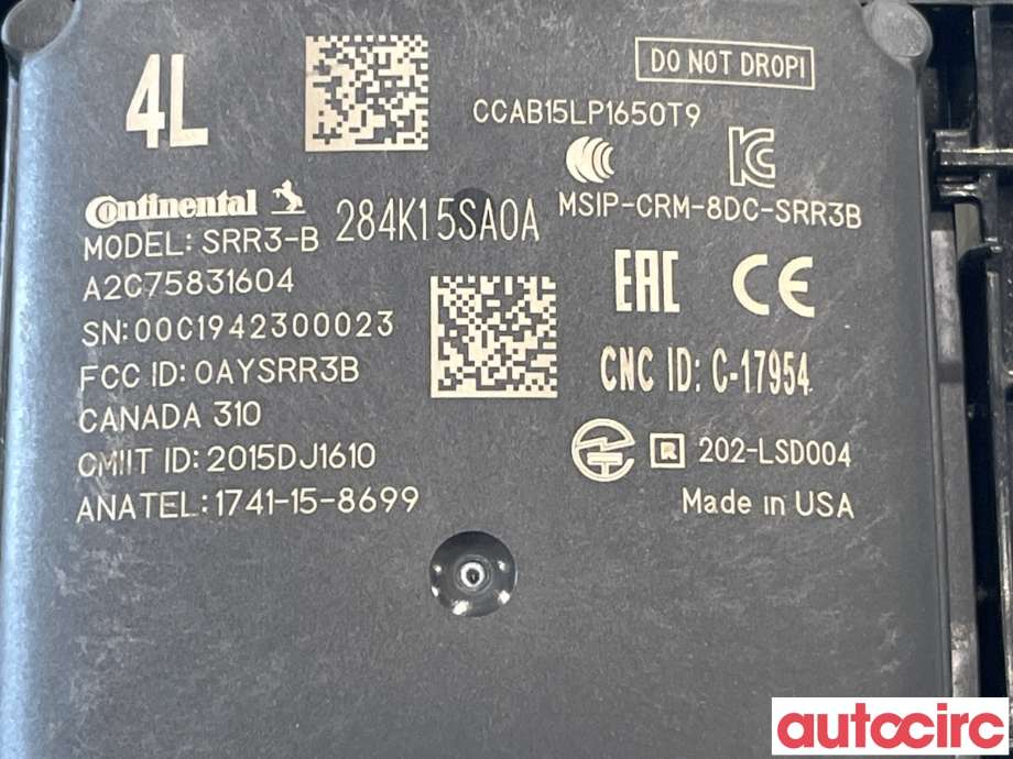 Sensor radar til Nissan Leaf 2018-->> (Type II)  (NISSAN|284K15SA0A)