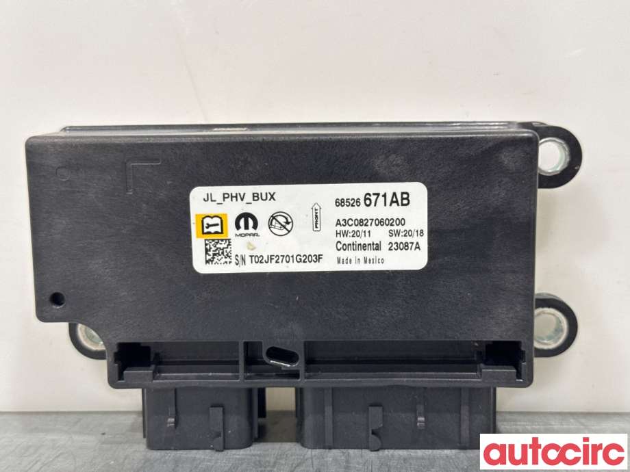 Airbag elektronikk til Jeep Wrangler, 2007-->> (Type III)  (JEEP|68526671AB)