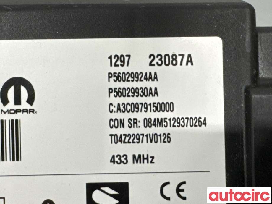 Styreenhet nøkkelfri/keyless til Jeep Wrangler 2007-->> (Type III) (JEEP|56029924AA|A3C0979150000)