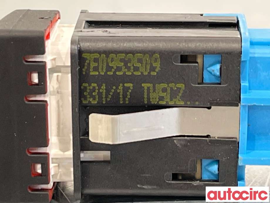 Bryter nødblink til VW Transporter / Caravelle 2015-2019 (T6) (T6) (VOLKSWAGEN|7E0953509)