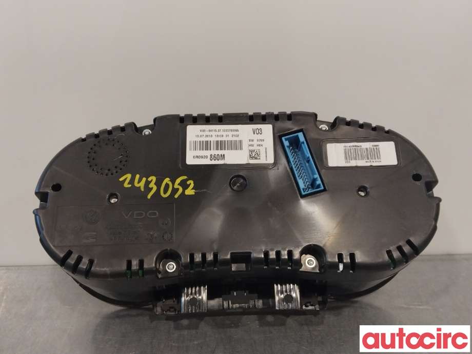 Instrumentpanel til VW Polo 2009-2014 (Type V, Fase 1)  (VOLKSWAGEN|6R0920860MX|6R0920860M)
