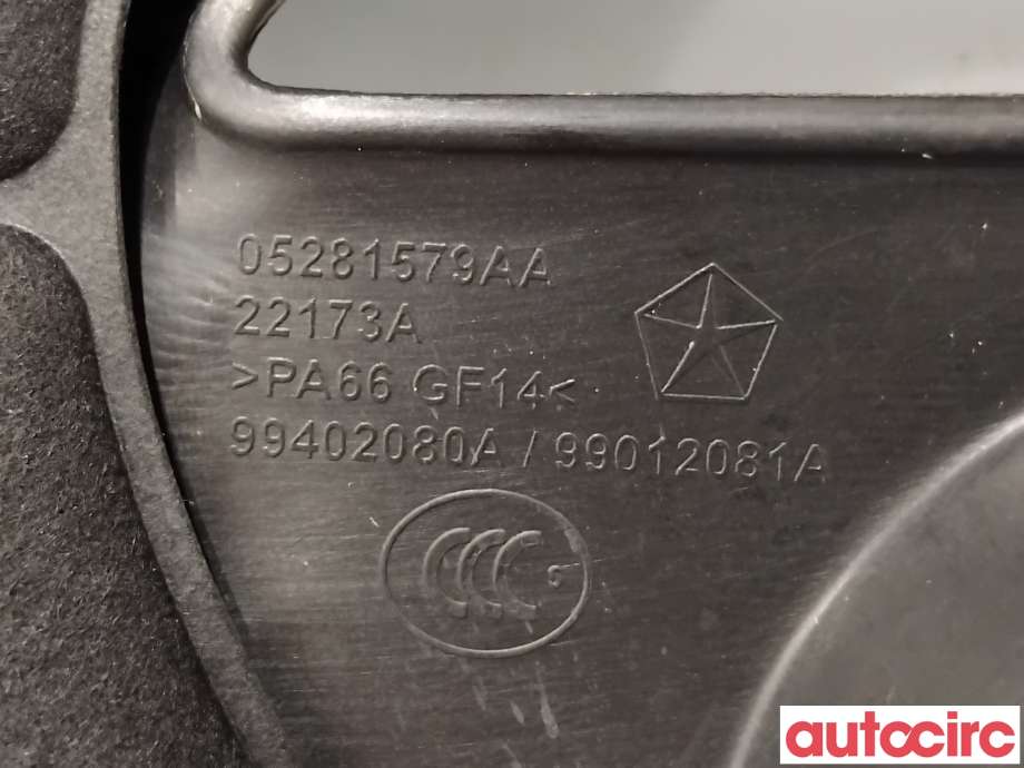 Motordeksel over motor til Jeep Wrangler 2007-->> (Type III)  (JEEP|5281579AA|)
