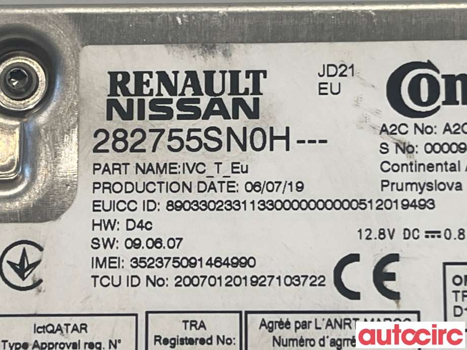 Styreenhet diverse til Nissan Leaf 2018-->> (Type II)  (NISSAN|282755SN0H)