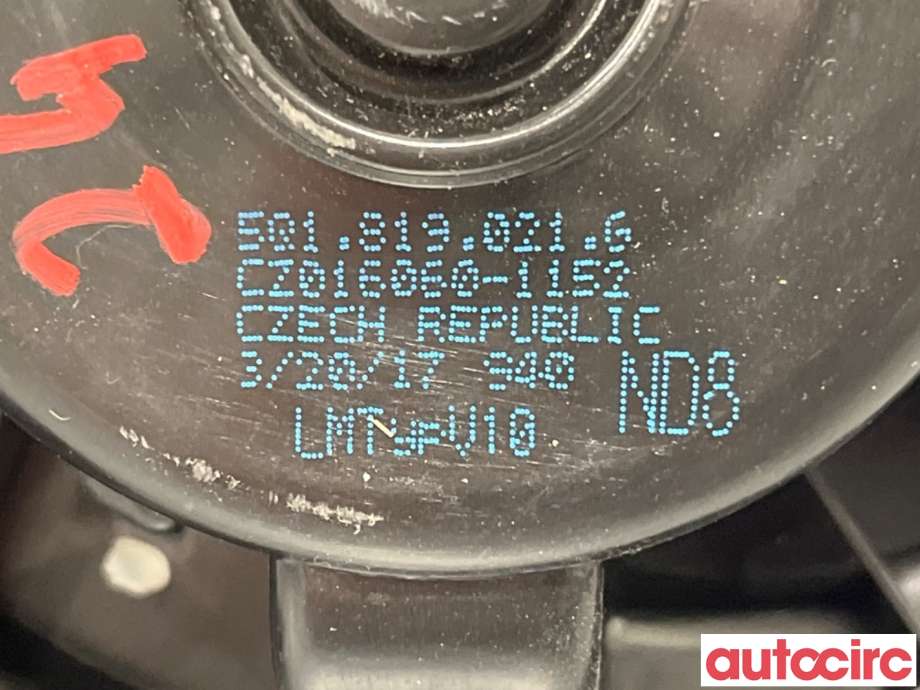 Varmeapparat motor til Škoda Kodiaq 2017-->>  (SKODA|5Q1819021G|CZ016060-1152|5Q1819021J)