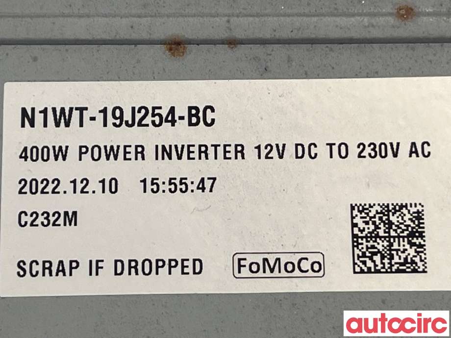 Inverter elbil til Ford Ranger / Ranger Raptor 2015-2022 (FORD|2572607|NL3T-19G317-BD)