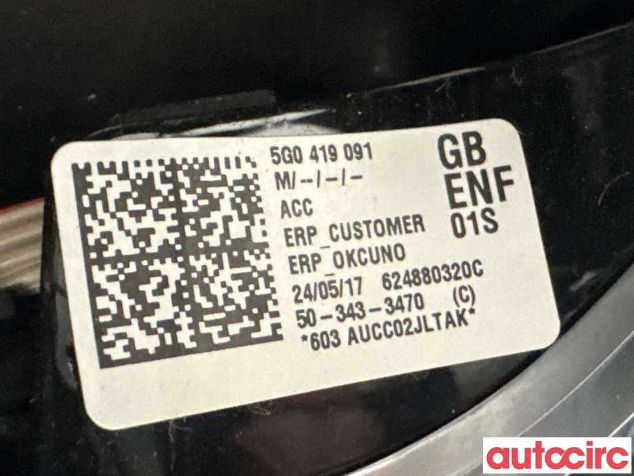 Ratt til VW e-Golf 2017-2020 (Fase 2) (VOLKSWAGEN|5G0419091GB||5G0419091)