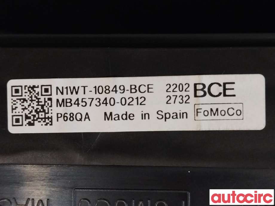 Instrumentpanel til Ford Ranger / Ranger Raptor 2015-2022  (FORD|N1WT-18049-BCG|2730339|N1WT-18049-BCE)
