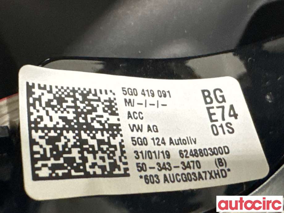 Ratt til VW e-Golf 2017-2020 (Fase 2)  (VOLKSWAGEN|5G0419091BG||5G0419091)