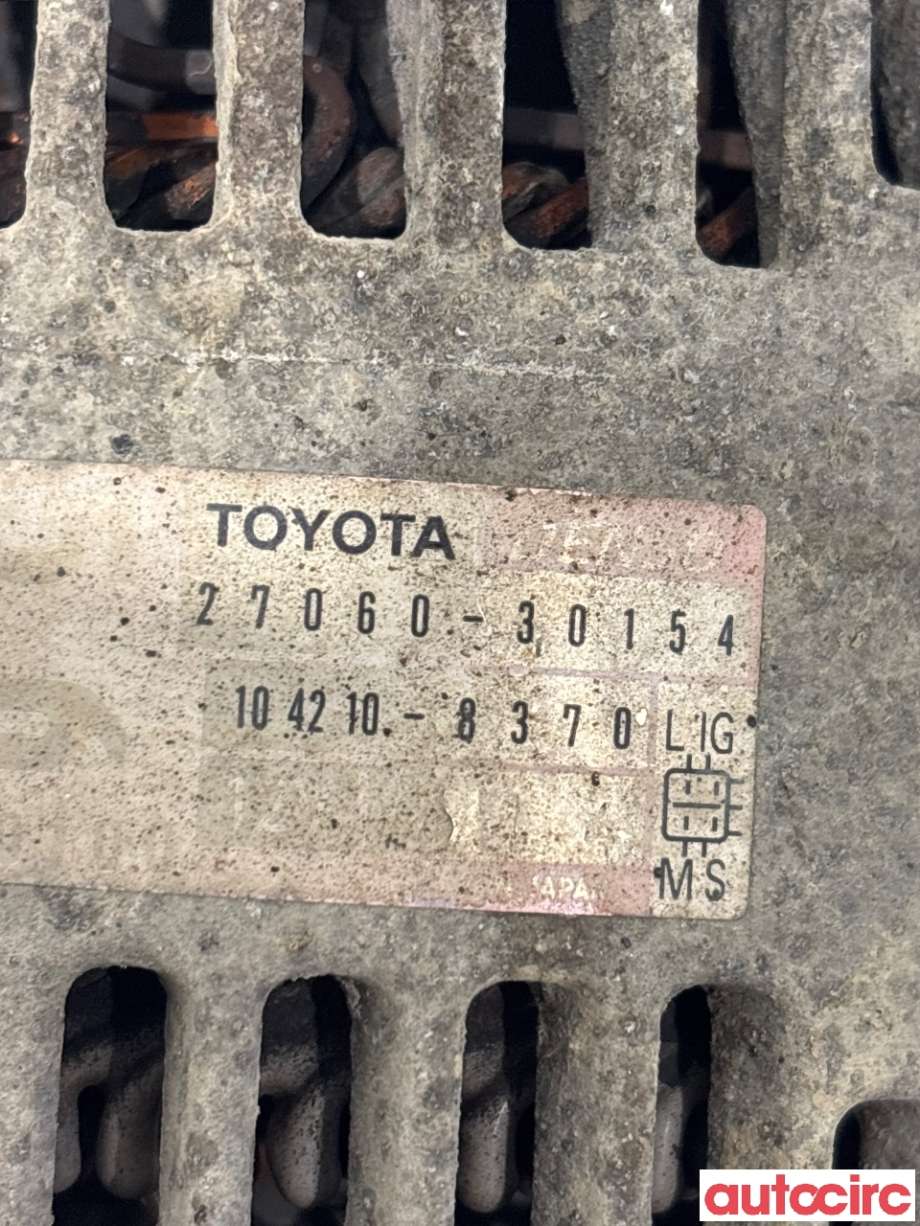 Dynamo til Toyota Hiace 2007-2012 (Fase 3) (TOYOTA|2706030154|104210-8370|27060-30154)