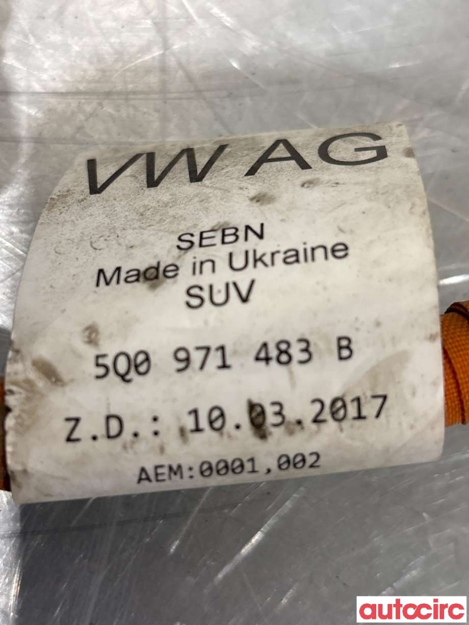 Kabel høy volt (HV) hybrid til VW Passat 2015-2019 (Fase 1) (B8) (B8) (VOLKSWAGEN|5Q0971483B|)