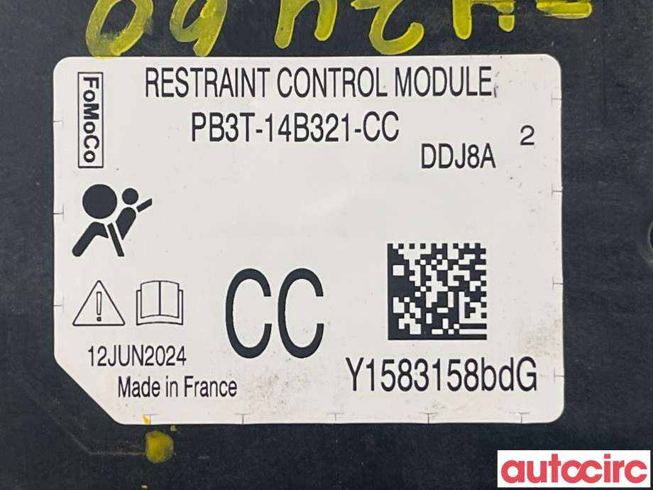 Airbag elektronikk til Ford Ranger / Ranger Raptor 2015-2022 (FORD|PB3T-14B321-CC|2789879)