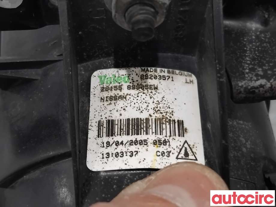 Tåkelykt venstre foran til Nissan X-Trail 2002-2007 (T30) (T30) (NISSAN|2615589929|89203571|2815589905)