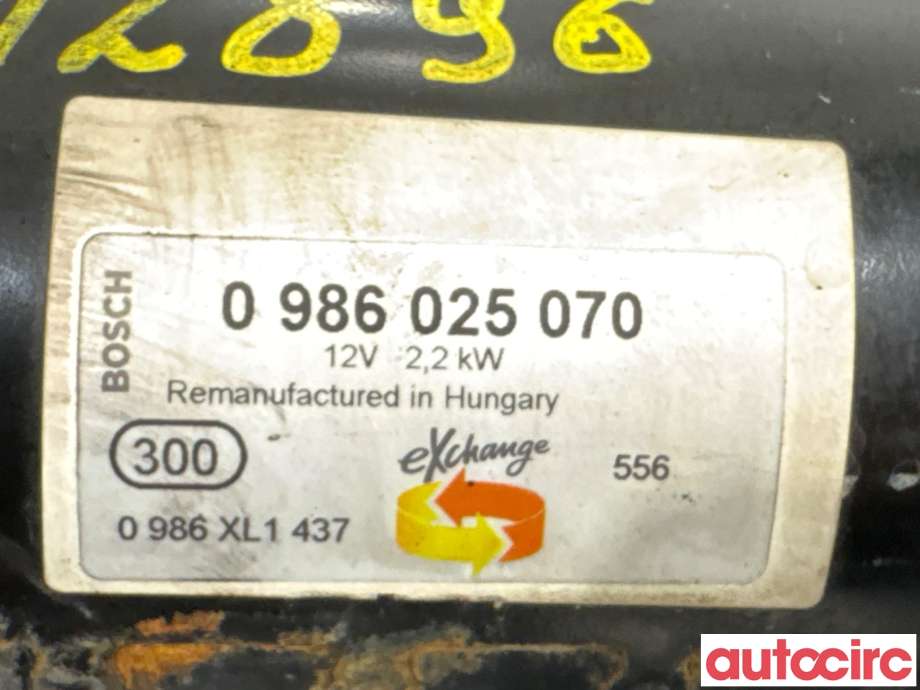 Starter diesel til VW Golf VI 2008-2012  (VOLKSWAGEN|02Z911024HX||0986025070)