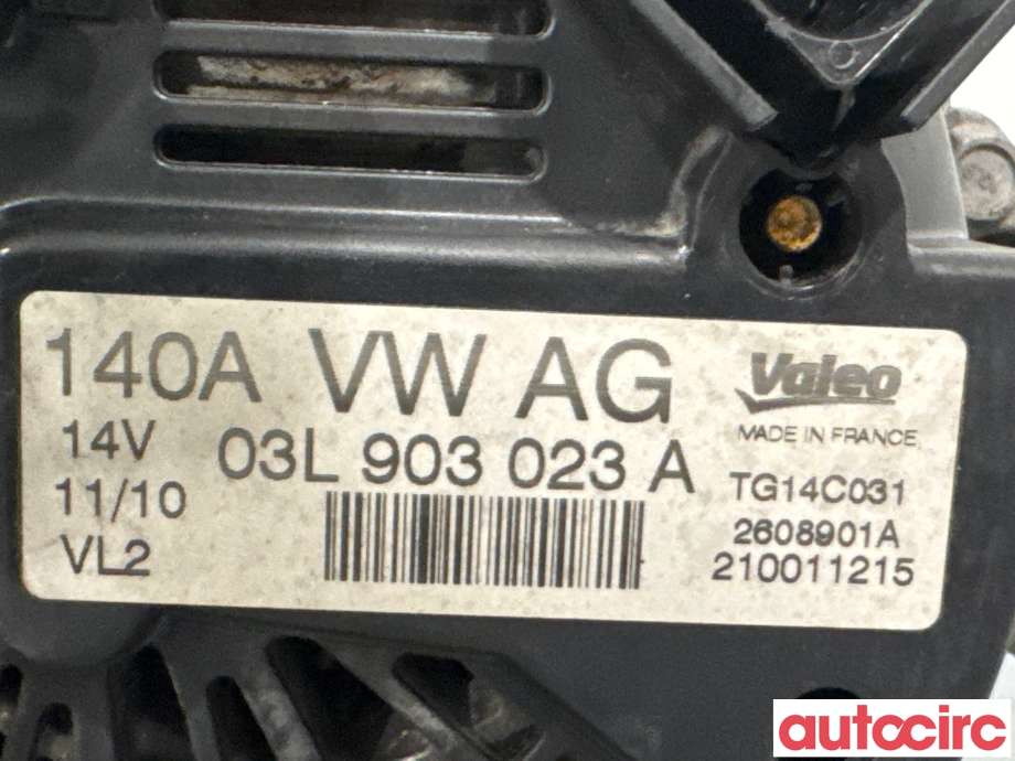 Dynamo til VW Golf VI 2008-2012  (VOLKSWAGEN|03L903023AX|TG14C031|03L903023A)