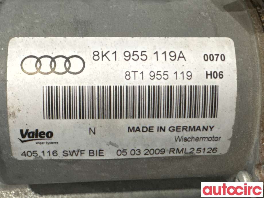 Viskermotor frontrute til Audi A4 2007-2014 (Type IV) (B8) (B8) (AUDI|8K1955023C||8K1955023E)