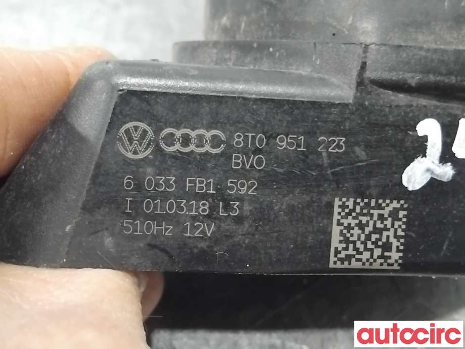 Horn/signalhorn til Audi Q5 2008-2012 (Type I, Fase 1)  (AUDI|8T0951223|)