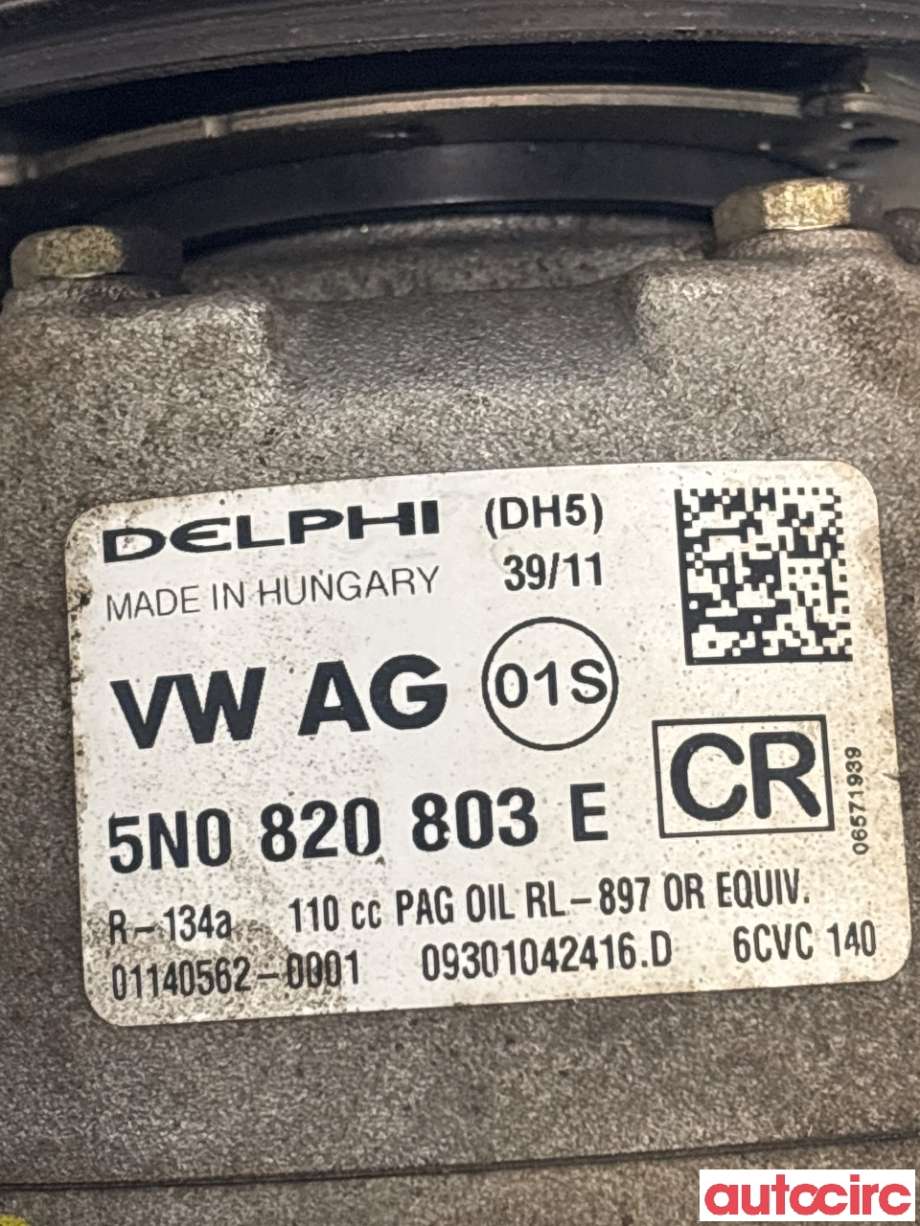 Aircondition kompressor til VW Passat 2011-2015 (B7) (B7) (VOLKSWAGEN|5K0820803||5N0820803E)