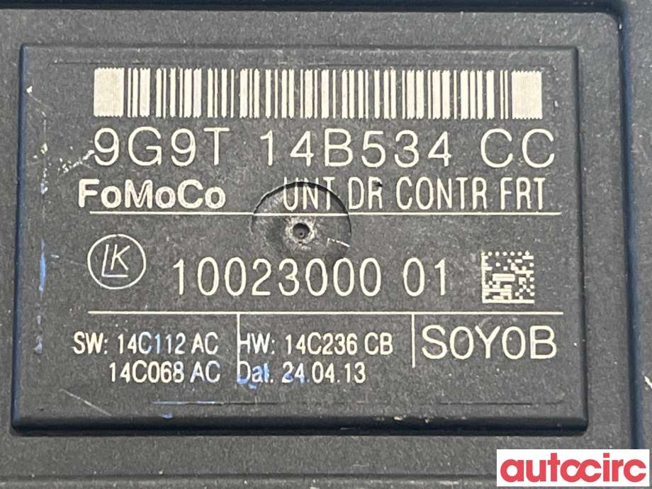 Styreenhet dør venstre foran til Volvo XC70 2014-2016 (Type II, Fase 2)  (VOLVO|31318368|1002300001|9G9T14B534CC)