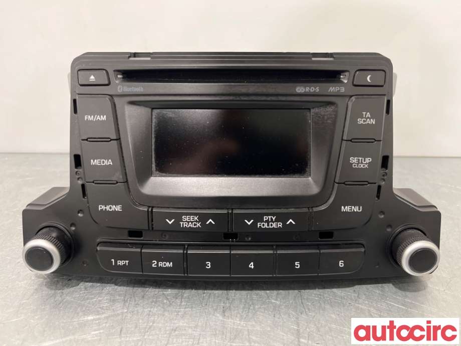 Bilstereo til Hyundai i10, 2008-2013 (Type I)  (HYUNDAI|96170B90504X)