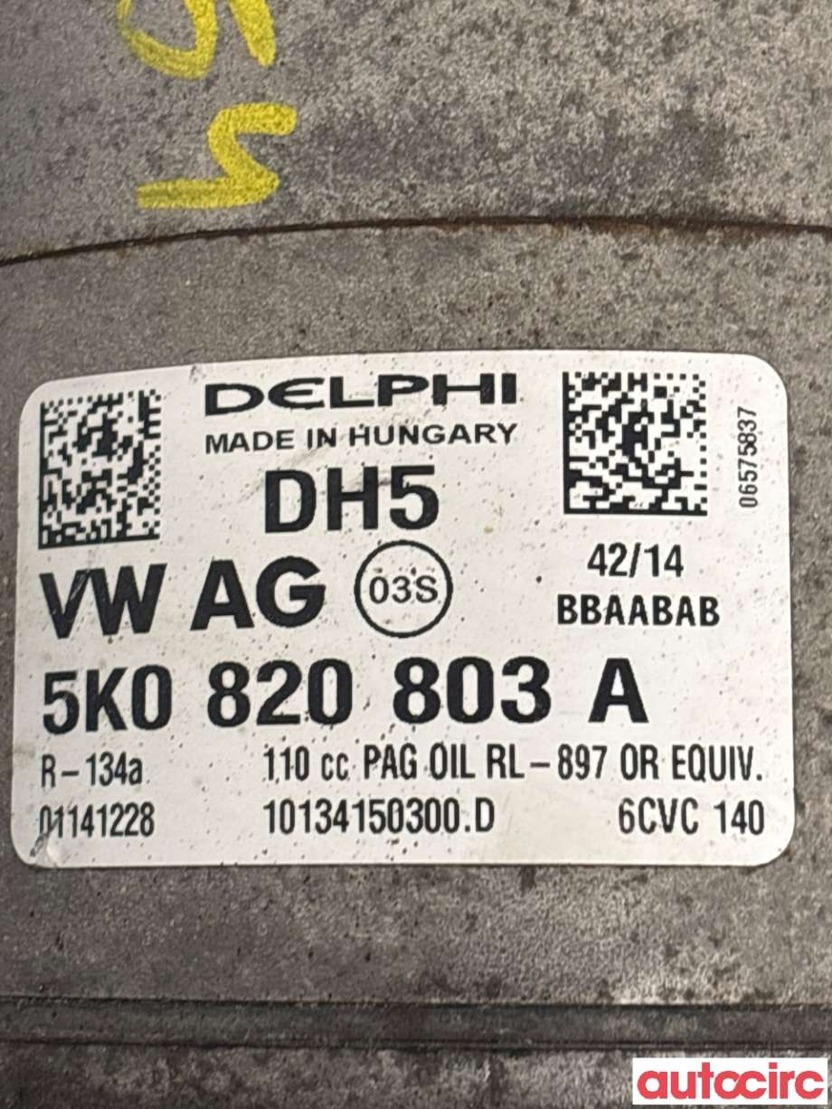 Aircondition kompressor til Škoda Superb 2008-2015 (Type II) (SKODA|1K0820808F||5K0820803A)