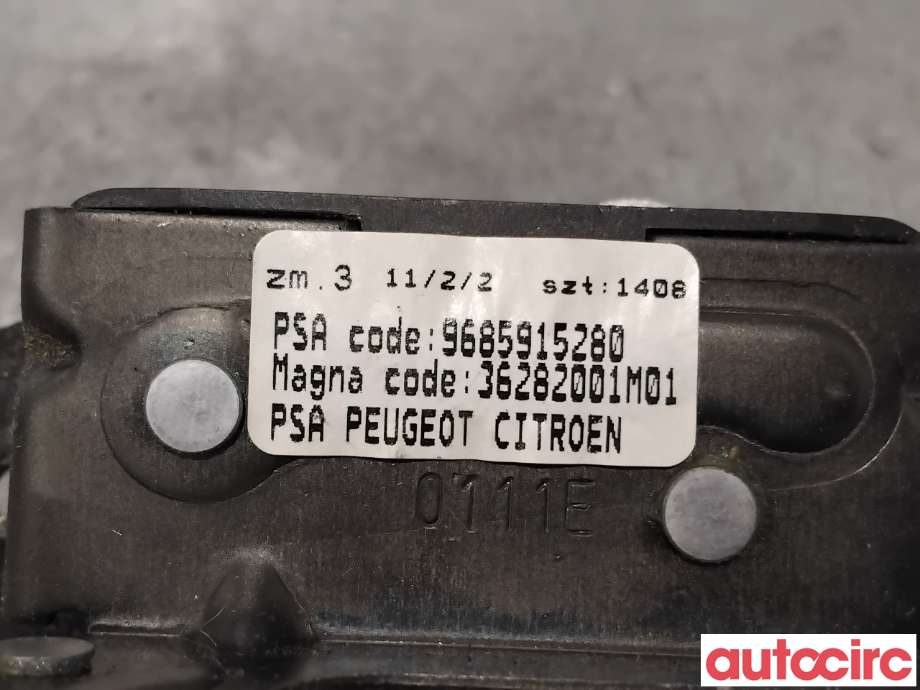 Baklukelås til Peugeot 3008 2009-2016 (Type I) (PEUGEOT|8719F7||9685915280)