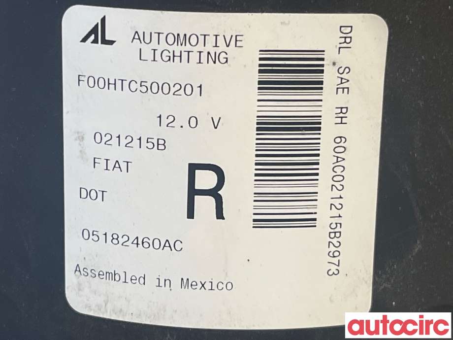 Blinklykt høyre til Fiat 500 2008-2020 (FIAT|5182460AC|05182460AC)
