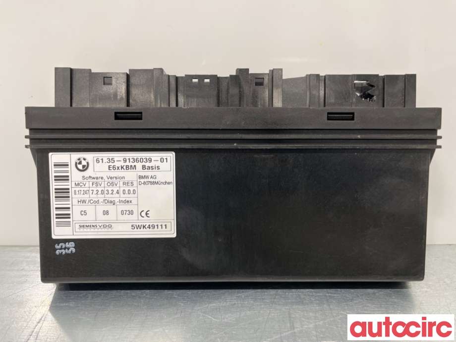 Styreenhet diverse til BMW 5-Serie 2003-2010 (E60/E61) (E60/E61) (BMW|61359176069|5WK49111|61359136039)