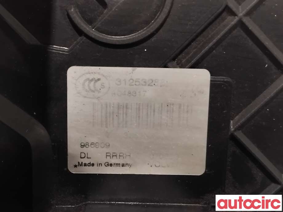 Låsekasse høyre bak til Volvo XC70 2008-2013 (Type II, Fase 1)  (VOLVO|31253288|)
