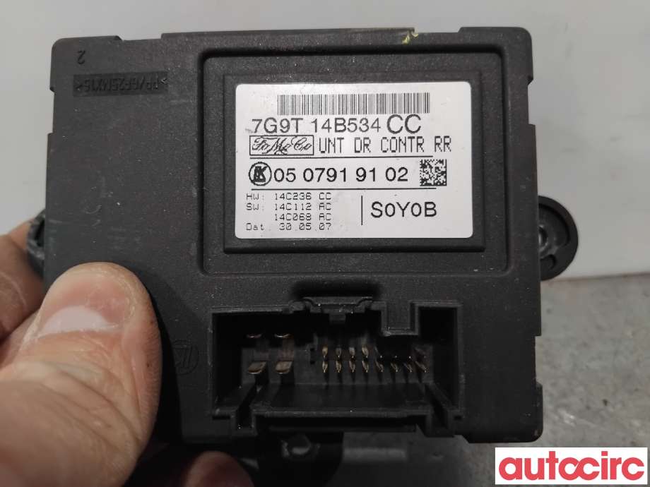 Styreenhet dør venstre foran til Volvo XC70 2008-2013 (Type II, Fase 1)  (VOLVO|31295415||7G9T14B534CC)