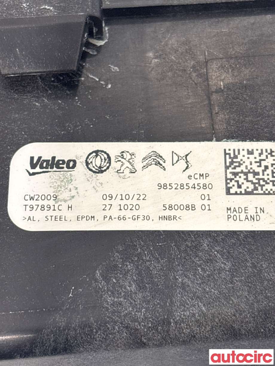 Kullfilter (boks) til Citroën C4, Spacetourer 2019-->>  (CITROEN|9830070780|T97891CH|9852854580)