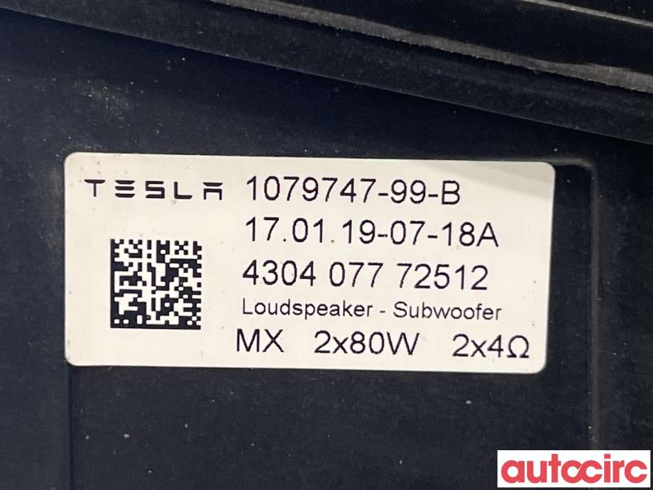 Bilstereo høyttaler til Tesla Model 3 2018-2023 (Fase 1)  (TESLA|1079747-99-B)