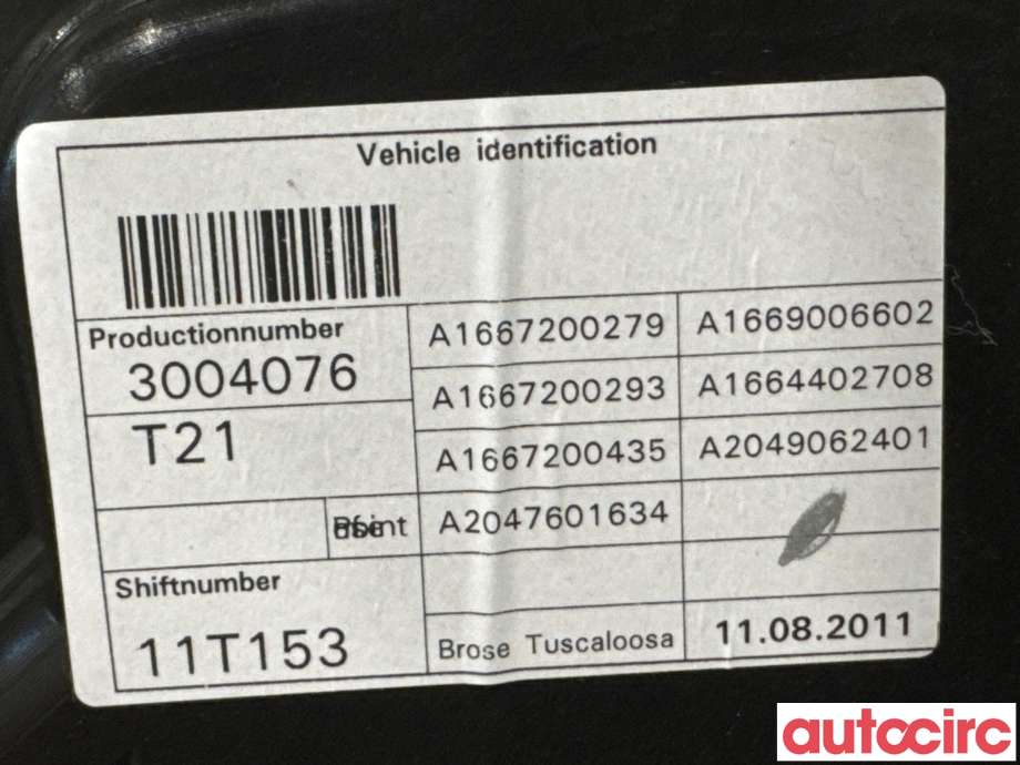Ruteheis til Mercedes ML 2011-2015 (Fase 1) (W166) (W166) (MERCEDES|A1667201202||A1667200279)