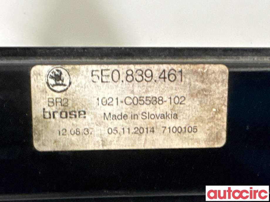 Ruteheis til Škoda Octavia 2013-2016 (Type III, Fase 1)  (SKODA|5E0839461|1021-C05538-102)