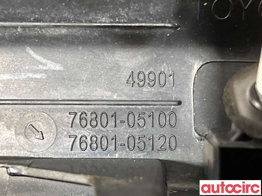Bakluke/bakdør håndtak til Toyota Avensis 2009-2015 (Type III, Fase 1) (TOYOTA|7680105120C0||76801-05120)