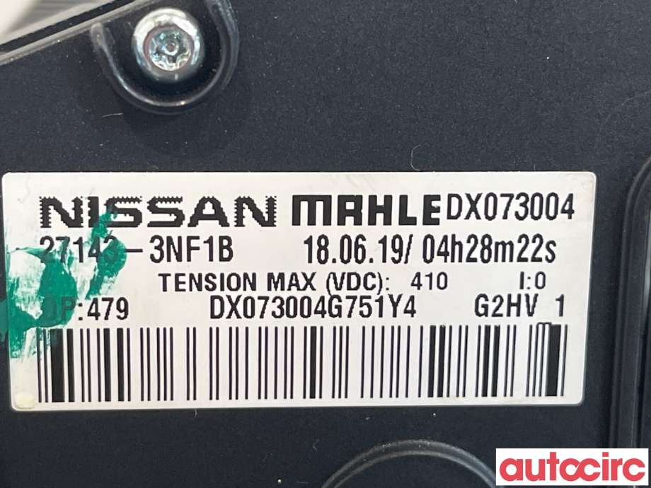 Varmeapparat register til Nissan Leaf 2018-->> (Type II)  (NISSAN|271433NF1B)