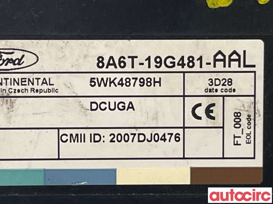 Styreenhet nøkkelfri/keyless til Ford Fiesta 2013-2017 (Type VI, Fase 2)  (FORD|8A6T-19G481-AAR|1944256|8A6T-19G481-AAL)