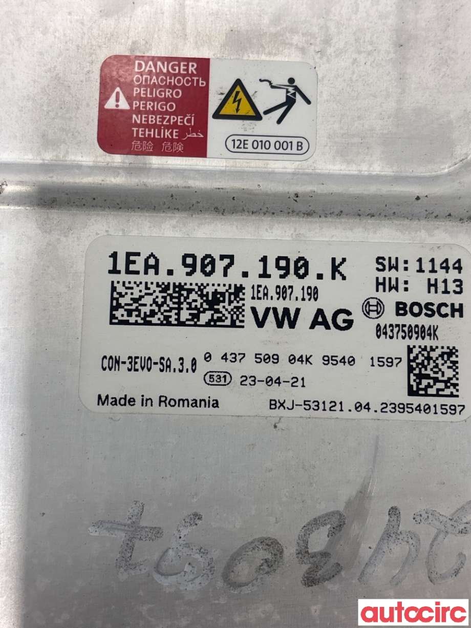 Inverter elbil til VW ID.4 2020-->>  (VOLKSWAGEN|1EA907190K|043750904K)