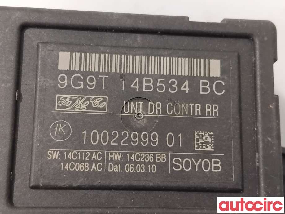 Styreenhet dør venstre foran til Volvo XC70 2008-2013 (Type II, Fase 1)  (VOLVO|31318368|1002299901|9G9T14B534BC)