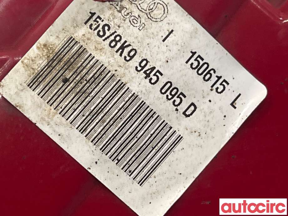 Baklykt venstre til Audi A4 2007-2014 (Type IV) (B8) (B8) (AUDI|8K9945095D)