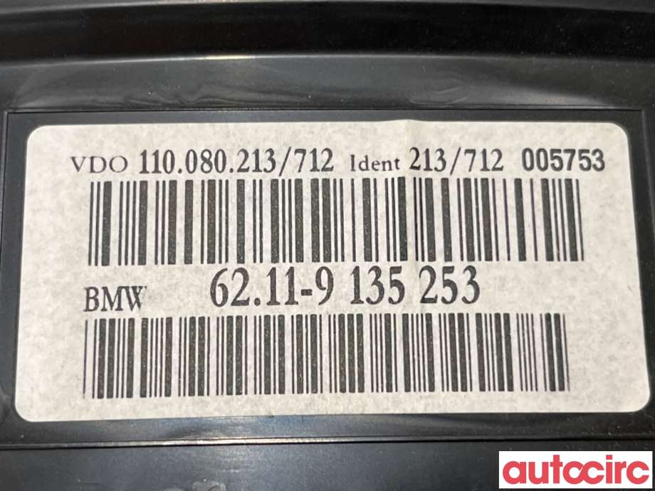 Speedometer til BMW 5-Serie 2003-2010 (E60/E61) (E60/E61) (BMW|62109194889||62119135253)