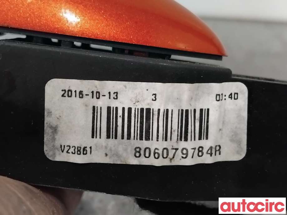 Dørhåndtak utv venstre foran til Renault Captur 2013-2020 (Type I) (RENAULT|NO NR||806079784R)