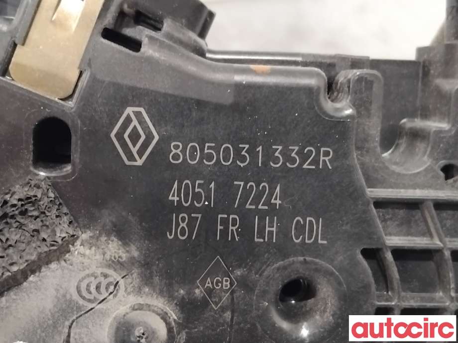Låsekasse venstre foran til Renault Captur 2013-2020 (Type I)  (RENAULT|805031332R|)