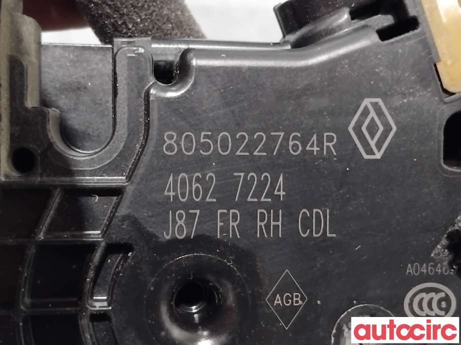 Låsekasse høyre foran til Renault Captur 2013-2020 (Type I)  (RENAULT|805022764R|)