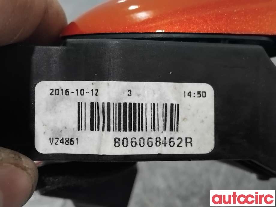 Dørhåndtak utv høyre foran til Renault Captur 2013-2020 (Type I) (RENAULT|NO NR||806068462R)