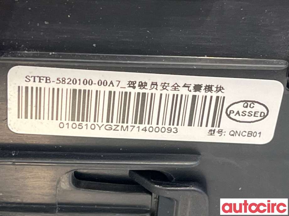 Airbag rattpute til BYD Tang 2020-->>  (BYD|STFB-5820100-00A7|)