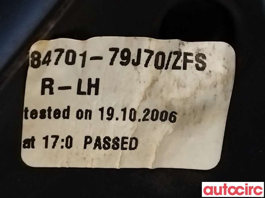 Speil høyre til Suzuki SX4 2006-2009 (Type I, Fase 1) (SUZUKI|84701-79J70-ZFS)