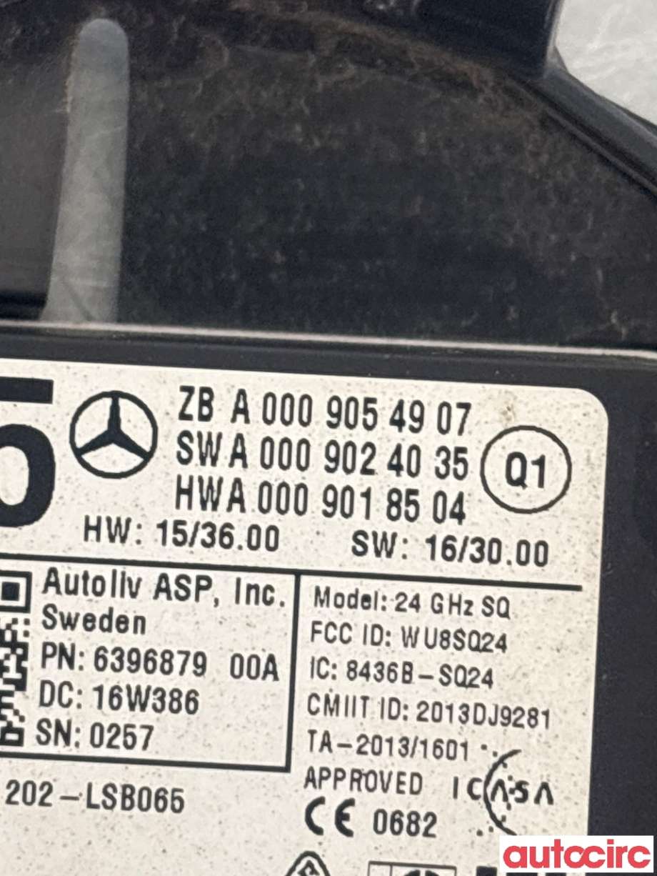 Sensor radar til Mercedes B-Klasse 2011-2018 (W246) (W246) (MERCEDES|A0009054907|)